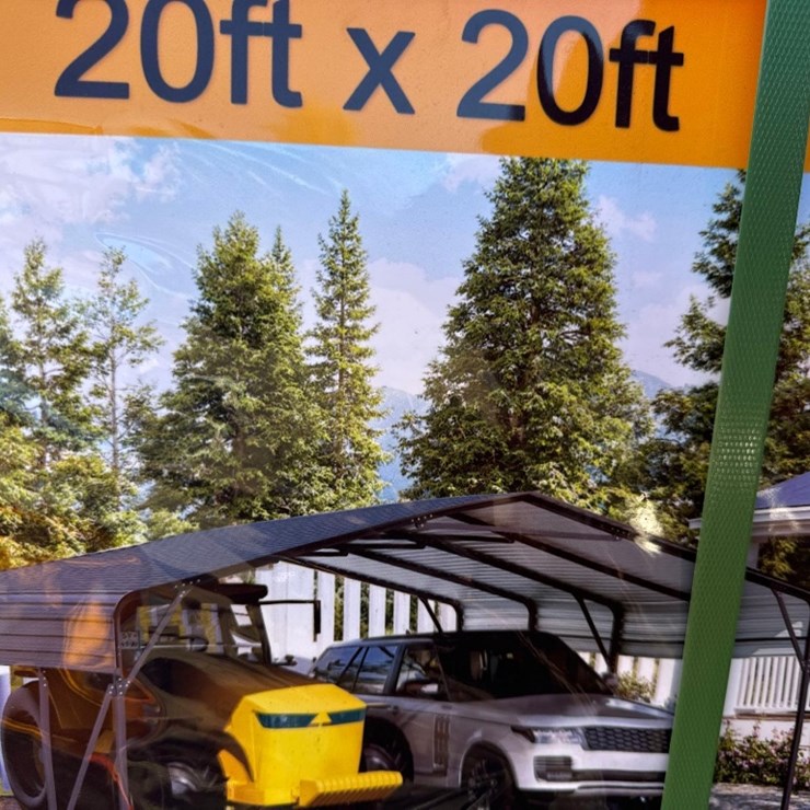New SD Lanche Co 20 x 20ft Carport Type SDLC2020