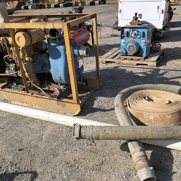 4'' Trash Pump, Detroit 2 Cyl. Diesel