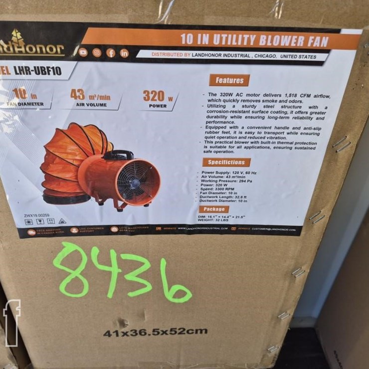 LANDHONOR UTILITY BLOWER FAN