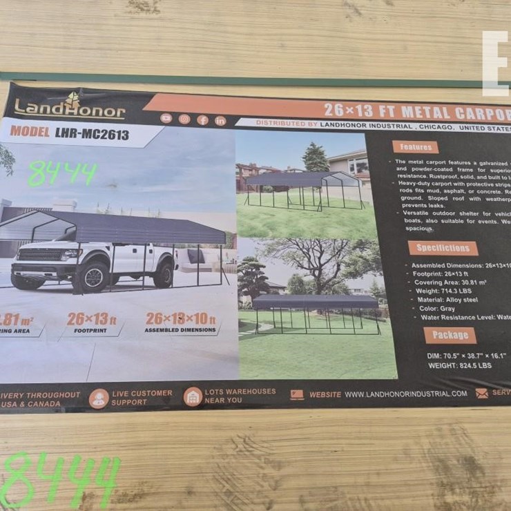 LANDHONOR 26'X13 METAL CARPORT