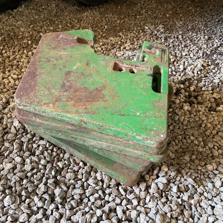 (6) John Deere Suitcase Weights