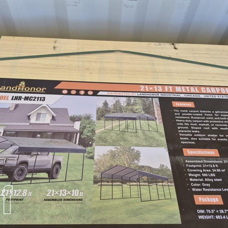 LANDHONOR 21'X13 METAL CARPORT