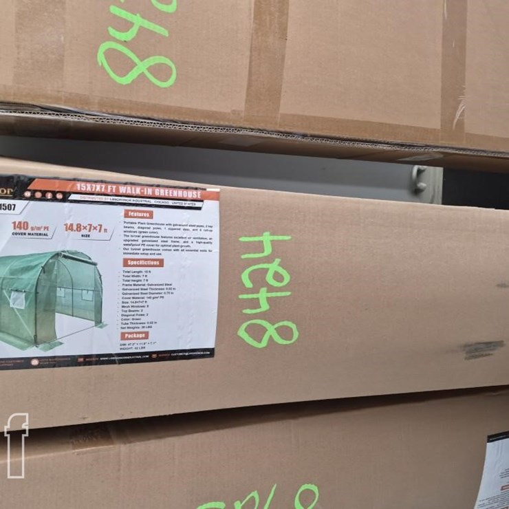 LANDHONOR 15'X7'X7 WALK-IN GREENHOUSE