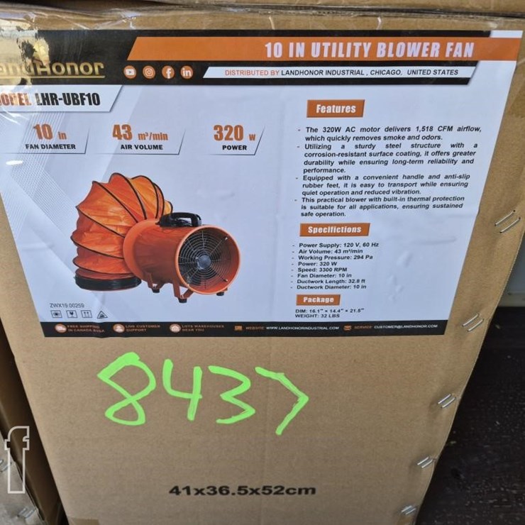 LANDHONOR UTILITY BLOWER FAN