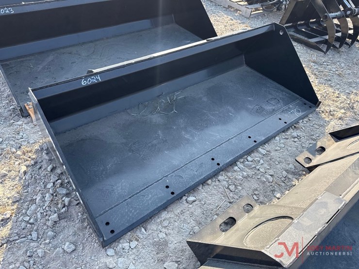 new-iranch70"-smooth-bucket-skid-steer-attachment-image-1