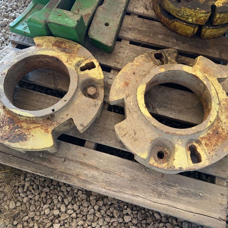 (2) John Deere Wheel Weights