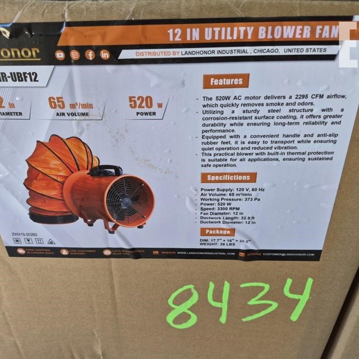 LANDHONOR UTILITY BLOWER FAN