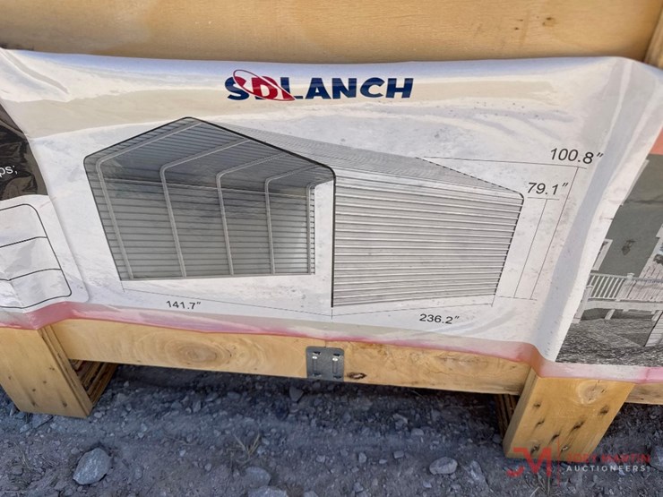 new-sdlanch-12'-x-20'-high-end-metal-carport-kit-w/-sides-image-2