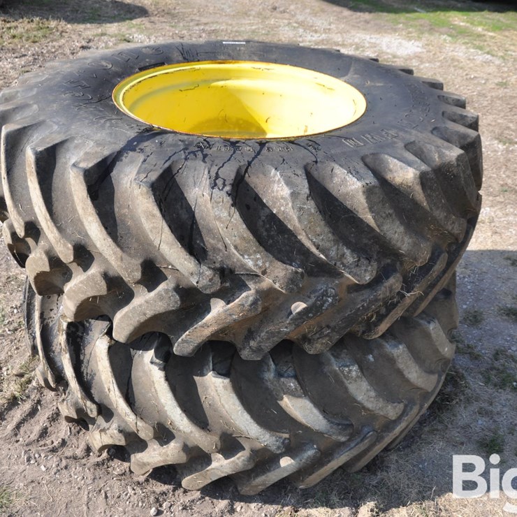 18.4-32 Tires On John 8 Bolt Rear Combine Rims
