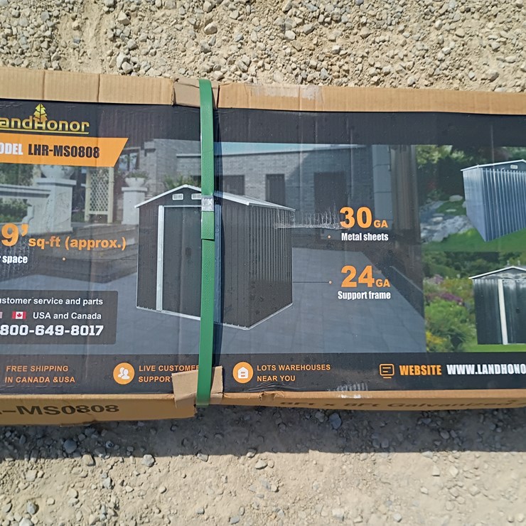 #L39-018 • Landhonor 8'x8' Metal Shed