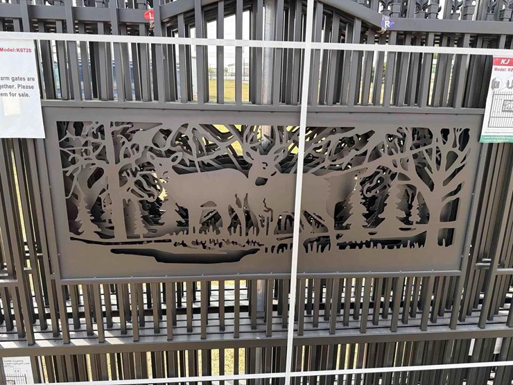 new-allmetal-k0720-20ft.-bi-parting-wrought-iron-gate-new-support-equipment-image-3