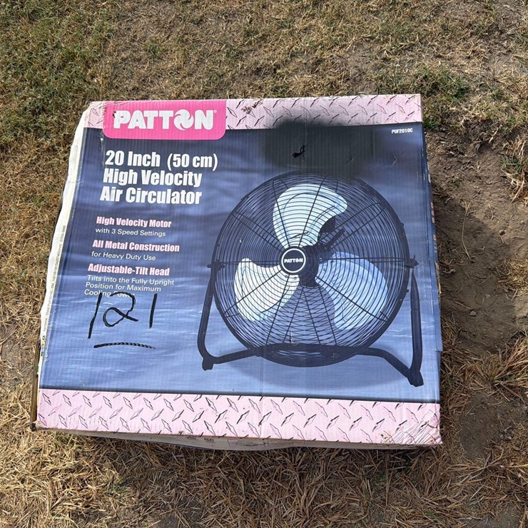 NEW 20" HIGH VELOCITY FAN - 3 SPEED , ADJUSTABLE HEAD NEW SUPPORT EQUIPMENT