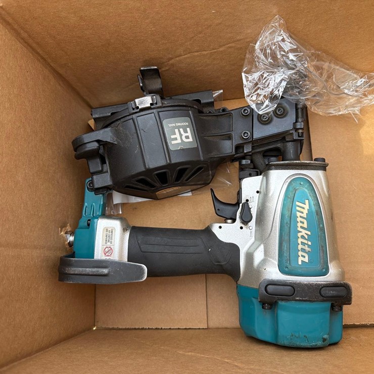 MAKITA 1 3/4" ROOFING COIL PNEUMATIC NAILER-AN454-1 YR FACTORY WARRANTY -RECON NEW SUPPORT EQUIPMENT