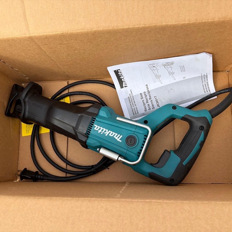 MAKITA CORDED RECIPROCATING SAW - JR3051T- 1 YR FACTORY WARRANTY-RECON NEW SUPPORT EQUIPMENT