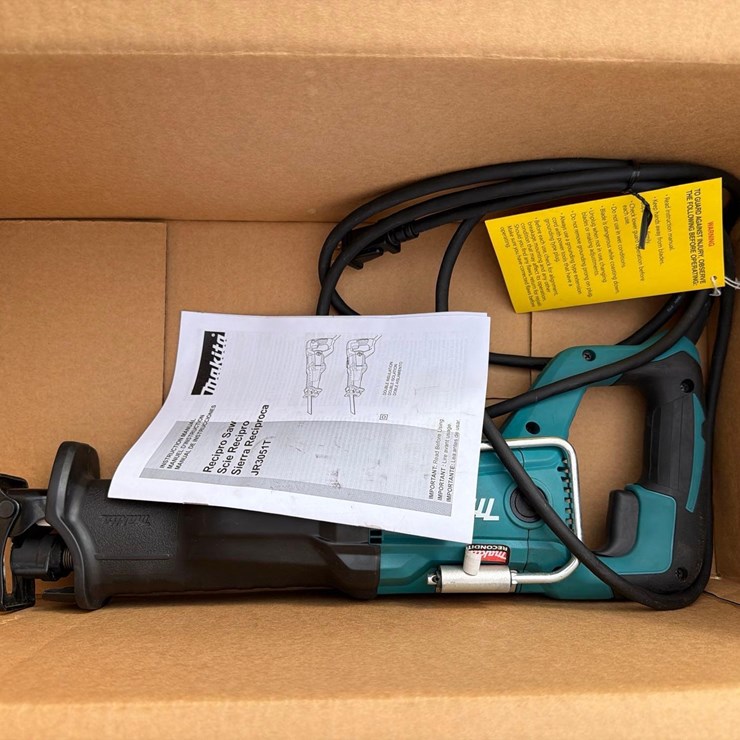 MAKITA CORDED RECIPROCATING SAW - JR3051T- 1 YR FACTORY WARRANTY-RECON NEW SUPPORT EQUIPMENT