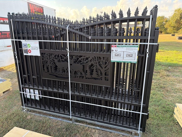 new-allmetal-k0720-20ft.-bi-parting-wrought-iron-gate-new-support-equipment-image-1
