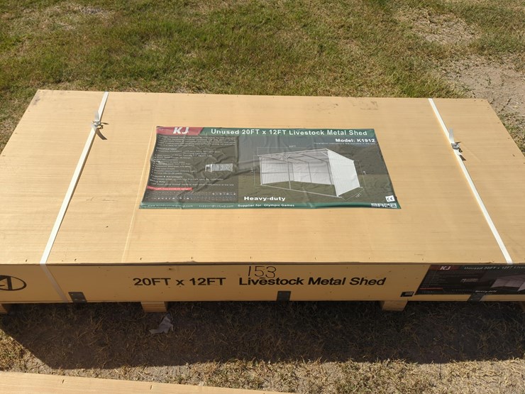 new-allmetal-k1912-20ft.-x-12ft.-metal-livestock-shed-new-support-equipment-image-1