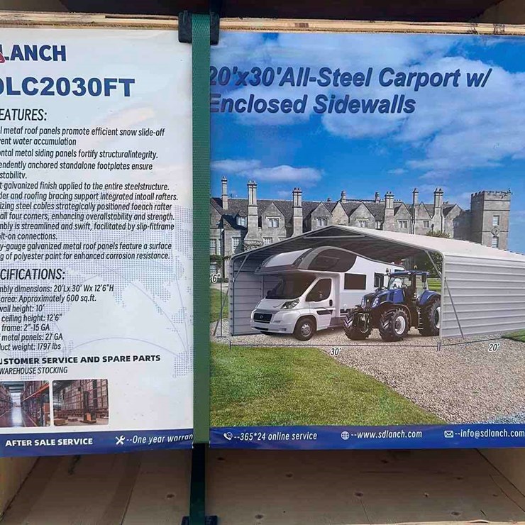 20X30 ALL STEEL CARPORT