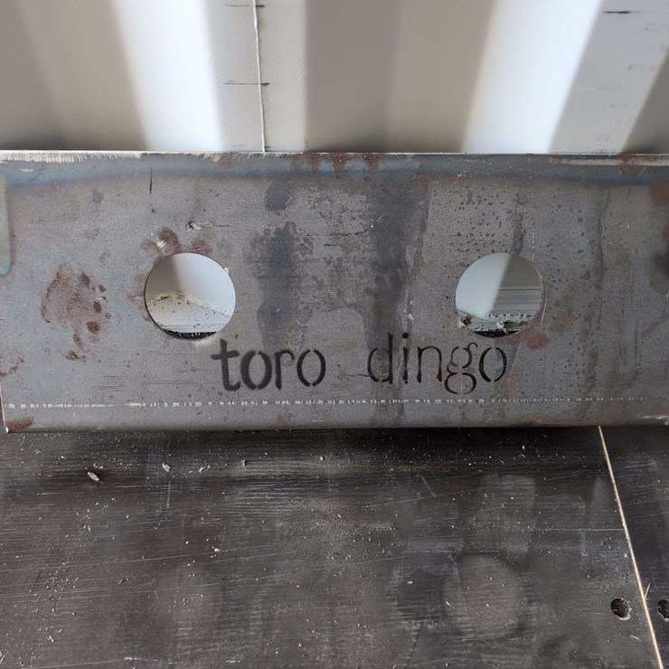 (1) Toro Dingo - Mini Skid Steer Plate