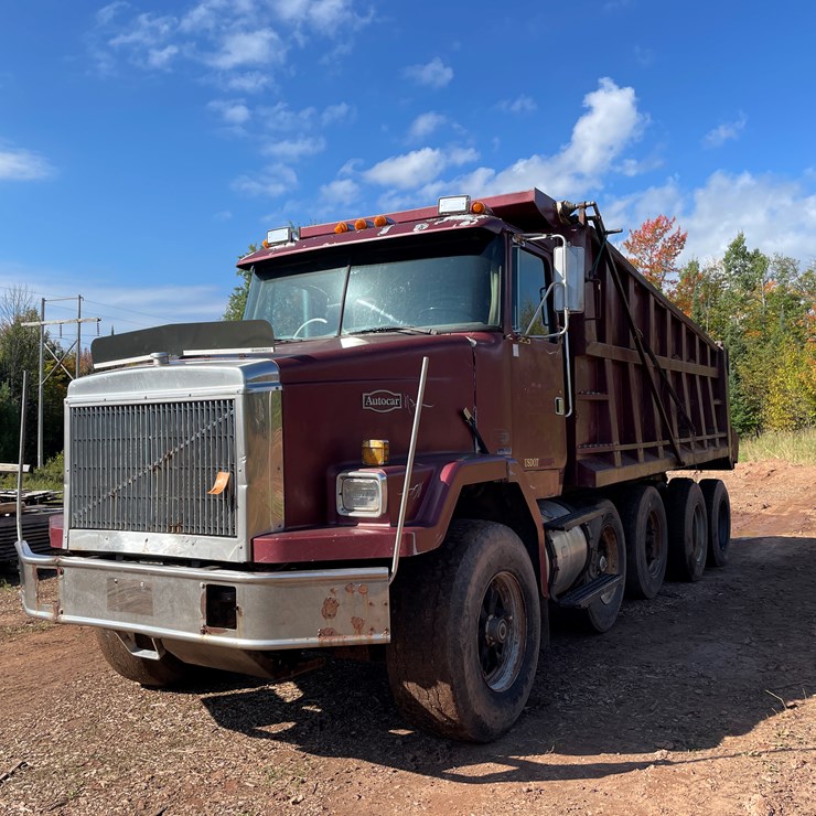 #412 • 1988 White GMC/Autocar Quad Axle Dump Truck (Title In Delay) (Wakefield, MI)