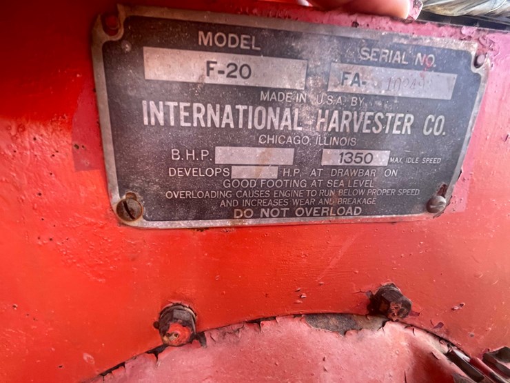 #228-•-mccormick-deering-f-20-farmall-tractor-(reedsville,-wi)-image-13