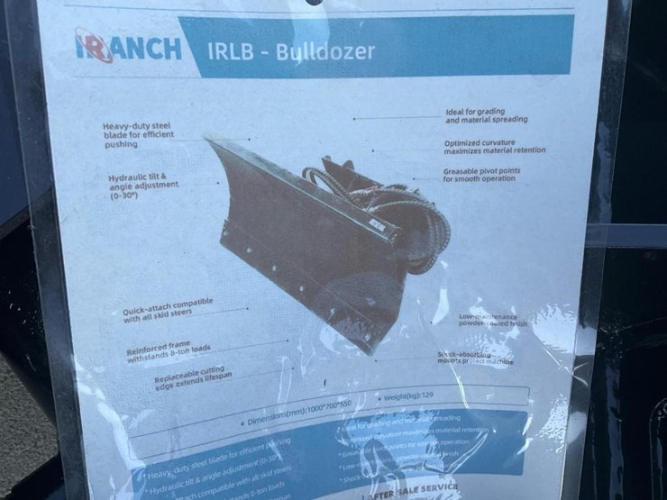 #1364-•-unused-mini-skid-steer-bulldozer/snow-blade-image-4