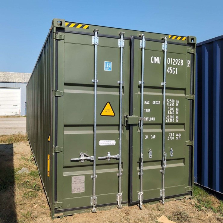 40 Ft Shipping Container - CIMU01292845G1 - Hunter Green