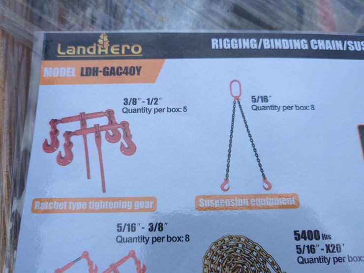 crate-lot---landhero-rigging/binding-chain/suspension-equipment.-image-6
