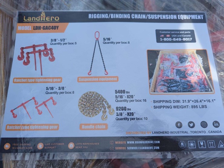crate-lot---landhero-rigging/binding-chain/suspension-equipment.-image-1