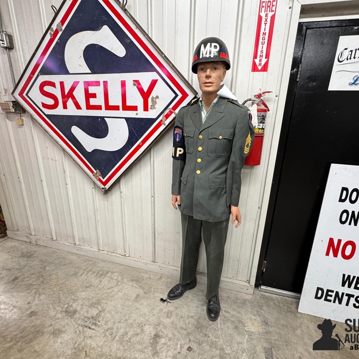 Military Uniform On A Full Size Mannequin