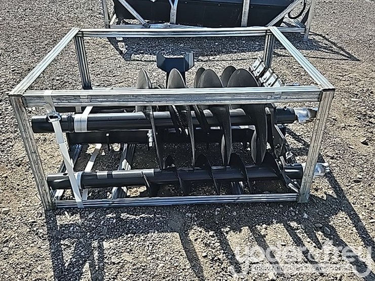 unused-jct-hydraulic-auger-drive,-bits,-qa-9",12",-18"-alloy-bits-to-suit-skidsteer-image-4