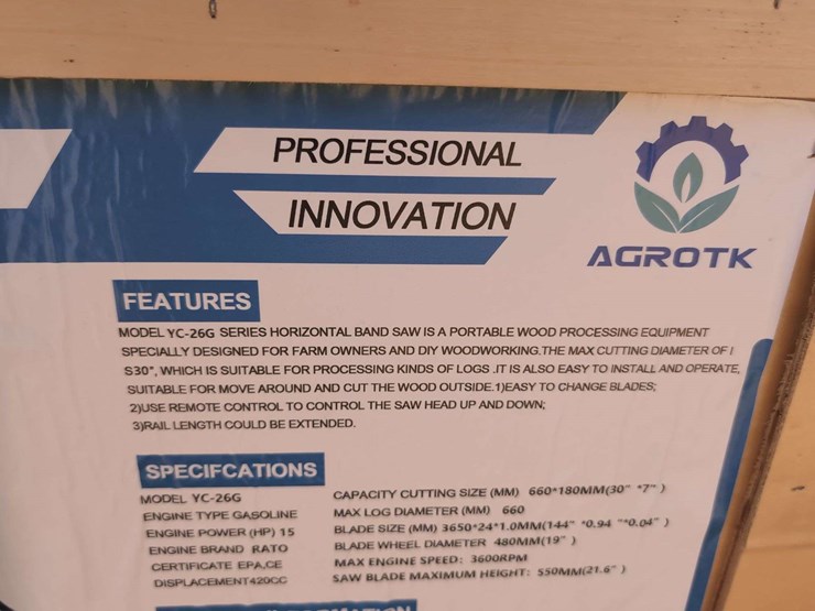 new-agrotk-yc-26g-sawmill---15hp-image-7