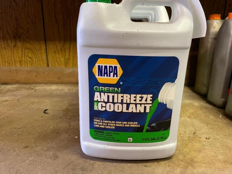 NAPA green antifreeze & coolant Lot 561, QUINN EXCAVATING AND PAVING