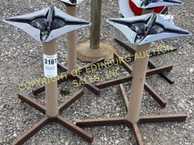 C. (6) table bases Lot 3161, ONLINE CONSIGNMENT AUCTION, 9/30/2022