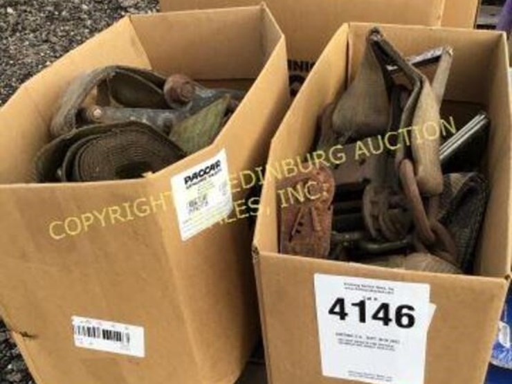 C. (4) boxes of ratchet straps Lot 4146, ONLINE CONSIGNMENT AUCTION