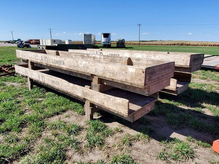 (4) 2021 JD Lumber 16FT Feed Bunks (Sold 4 X Bid) Lot 200, No