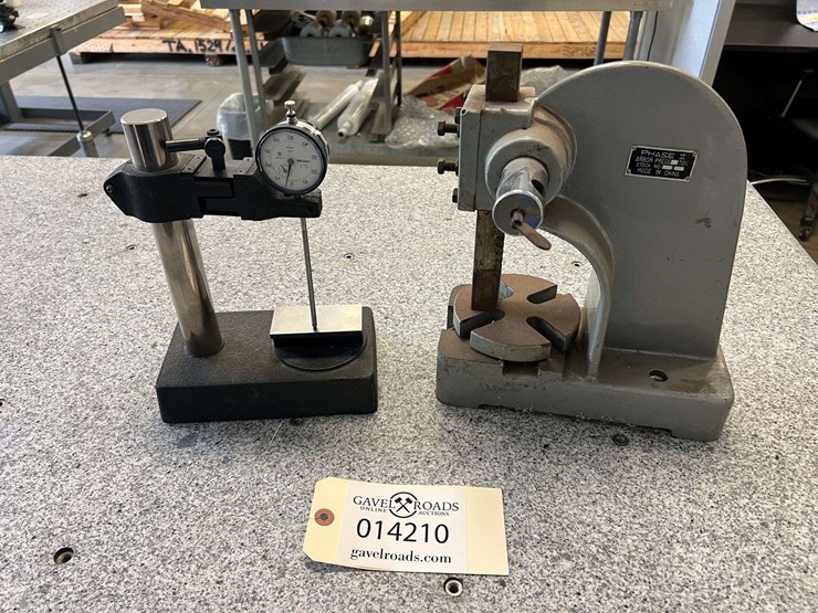 Phase II Arbor Press & Indicator Stand Lot 14210, MACHINE SHOP
