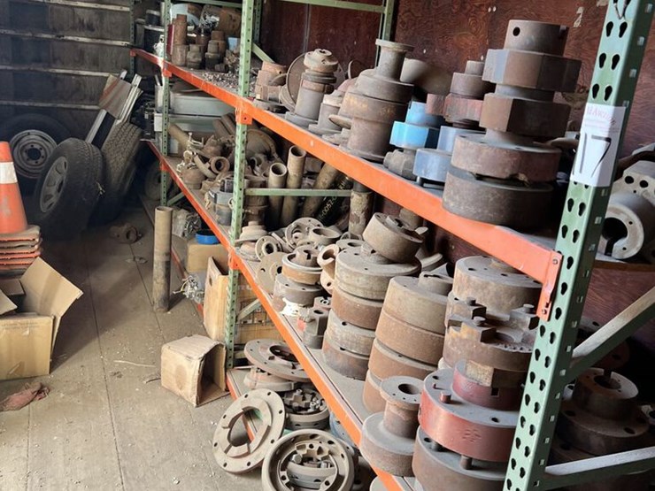 West shelving 4sectionscontentselectrical, spacers, metal, ALL items