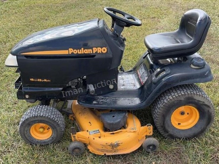 Poulan Pro Riding Lawn Mower, Needs Deck Clutch Lot 407, Farm