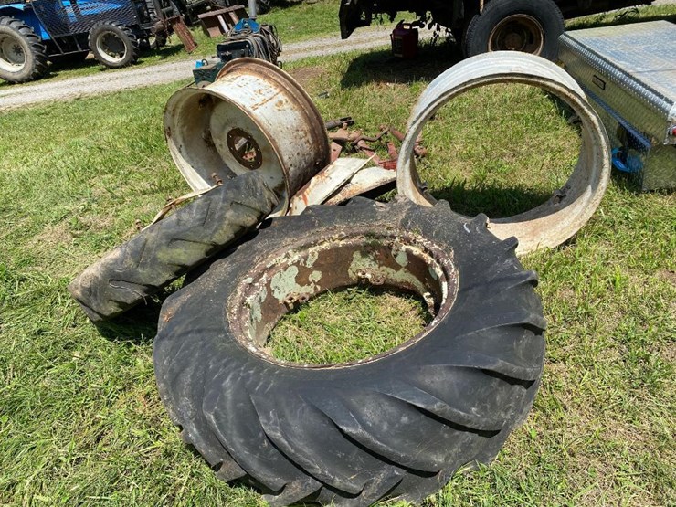 123 • Tractor tires and rims Lot 123, Estate Farm Equipment Auction