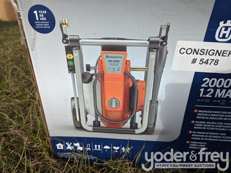 Husqvarna 2000 Psi Electric Pressure Washer by Yoder & Frey Auction