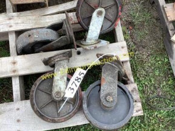 d1 set of 4 caster wheels by Edinburg Auction Sales Inc Auction Resource
