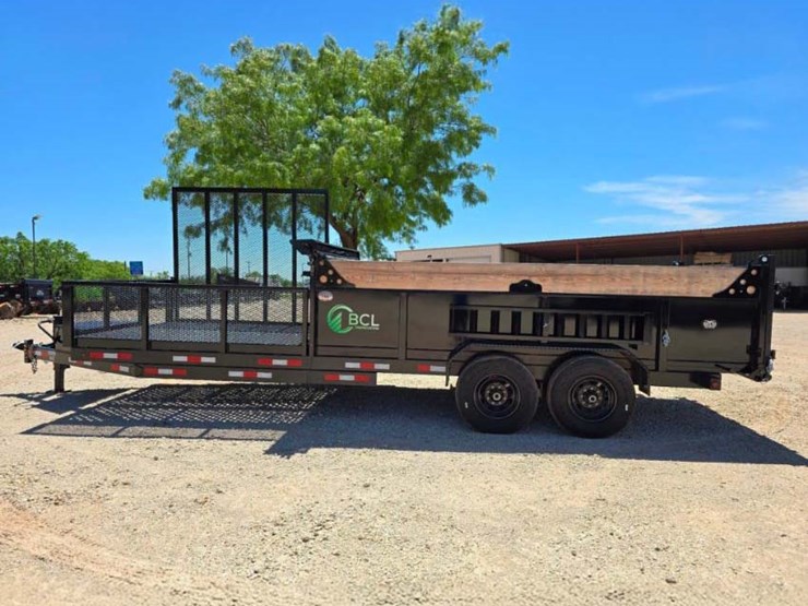 2024-bcl-fabrication-landscape-dump-trailer---heavy-duty-utility-trailer-for-mulch-debris-hauling-image-1