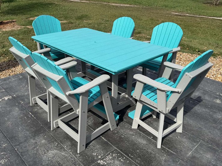 #1656-•-6-foot-poly-dining-table-set-(counter-height)-image-1