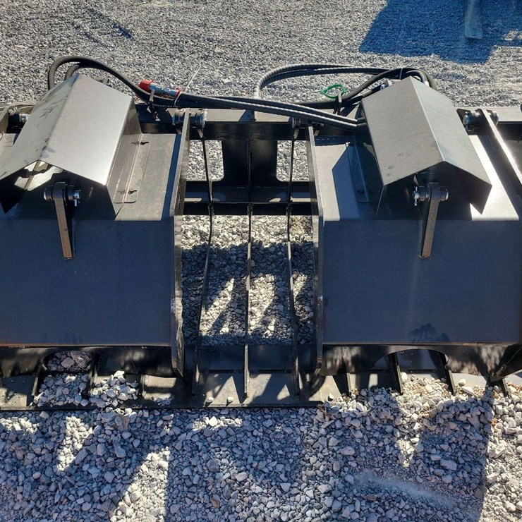 Skid steer hollow wood grabber. 72" wide.