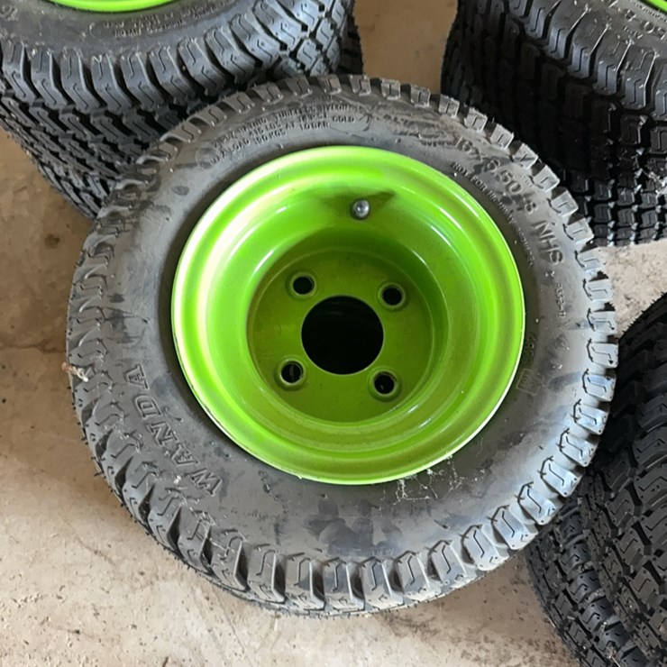 new Pair of 16x6.50-8 Tire With 4 Lug Wheel
