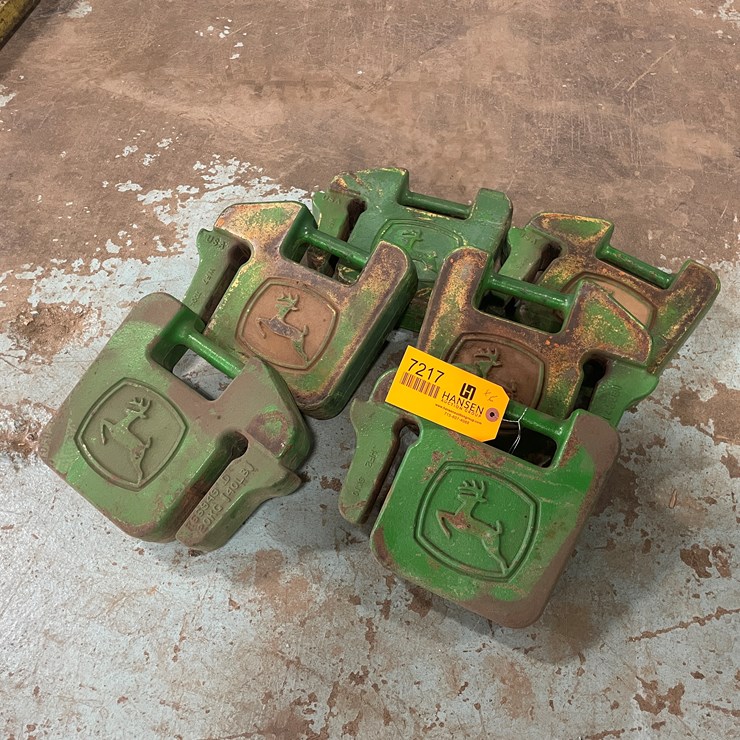 #7217 • (6) John Deere Compact Tractor Weights