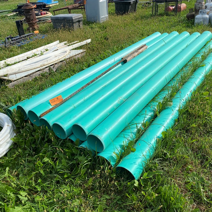 #1670 • Pile of 6" PVC Sewer Pipe