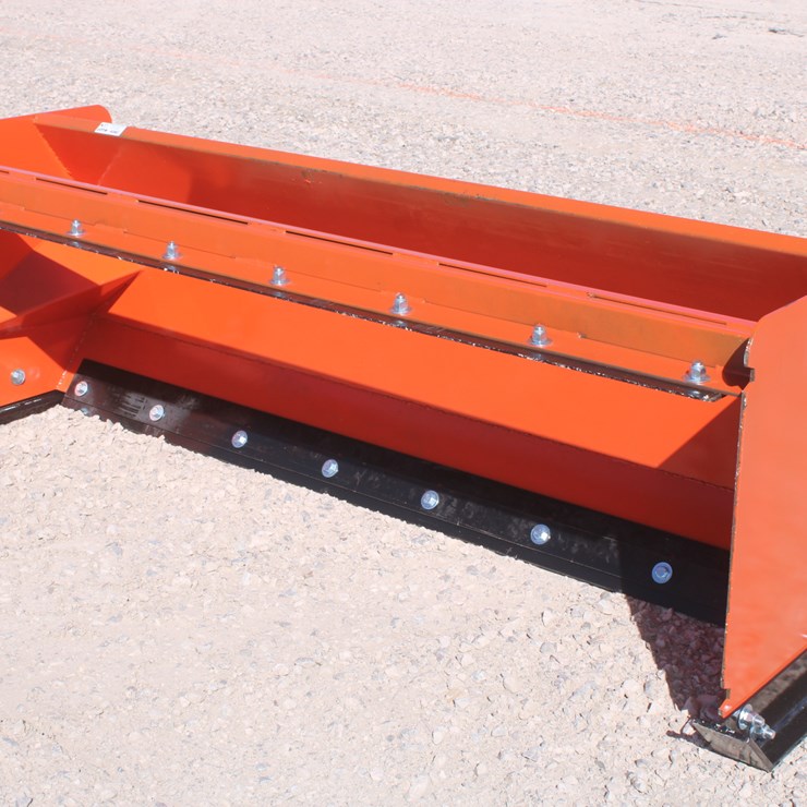 #4082 • 8 Ft Snow Pusher With Back Blade