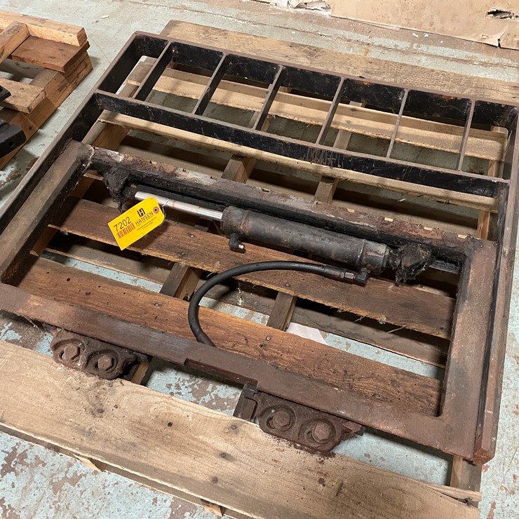 #7202 • Forklift Side Shift Plate with Load Back Rest